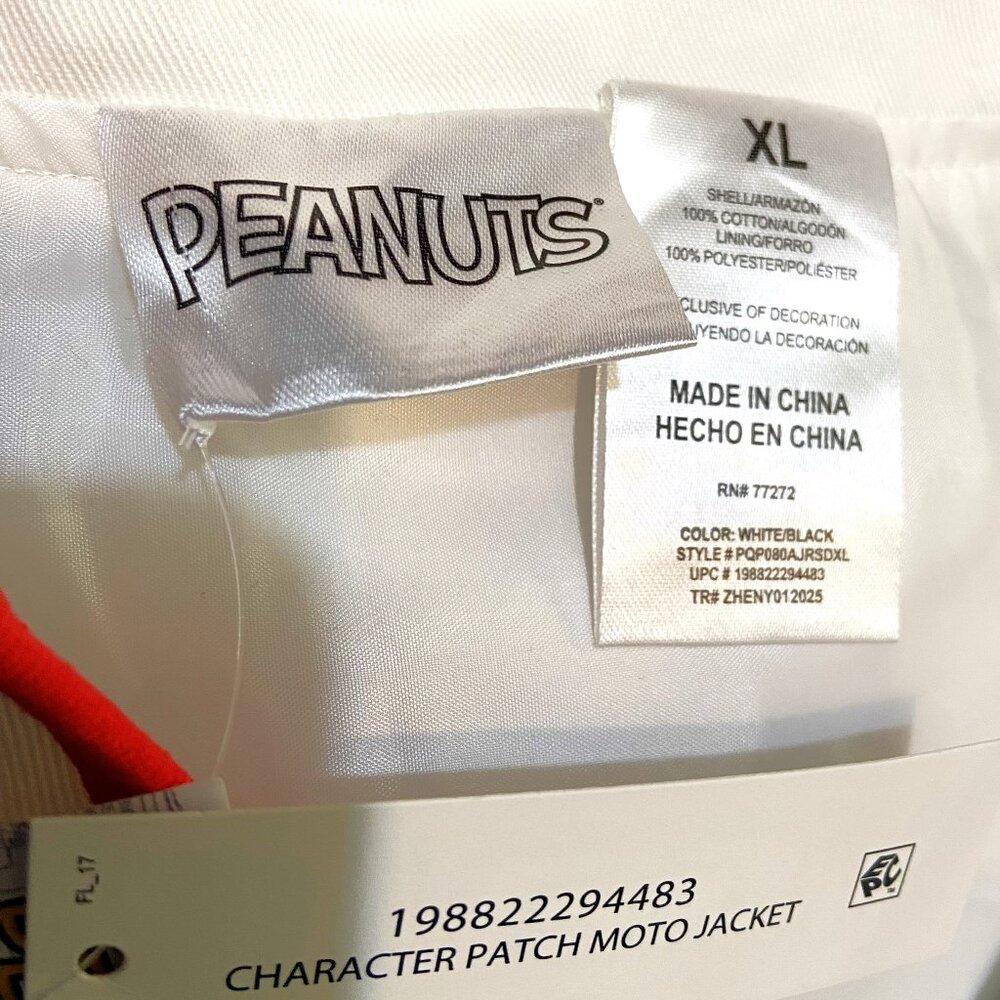 PEANUTS / SNOOPY SPEEDWAY MOTO JACKET MENS XL / WOMENS 2XL (SEE MEASUREMENTS) - Picture 6 of 9